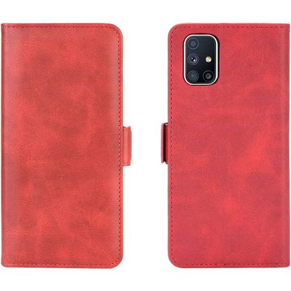 Mobigear Slim Magnet Samsung Galaxy M51 Étui Portefeuille - Rouge