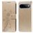 Mobigear Flowers Housse Google Pixel 11 Pro XL Etui Porte-Monnaie - Or