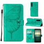 Mobigear Butterfly Housse Sony Xperia 1 IV Etui Porte-Monnaie - Vert