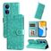 Mobigear Sunflower Housse HONOR X7 Etui Porte-Monnaie - Vert