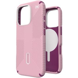 Speck Presidio2 Grip Coque iPhone 16 Pro MagSafe Coque arrière Rigide Anti-Chocs - Rose