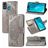 Mobigear Butterfly Housse HONOR 9X Lite Etui Porte-Monnaie - Gris