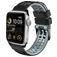 Mobigear Aero Armor Bracelet Silicone pour Apple Watch Fermeture boucle ardillon - 42/41/40/38 mm - Noir / Gris