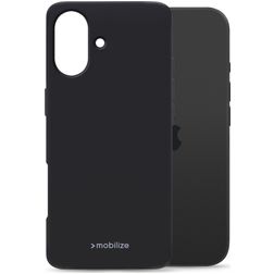 Mobilize Rubber Gelly iPhone 17 TPU souple Coque arrière - Noir