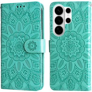 Mobigear Sunflower Housse Samsung Galaxy S26 Ultra Etui Porte-Monnaie - Vert