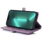 Mobigear Zipper Housse iPhone 14 Pro Etui Porte-Monnaie - Violet
