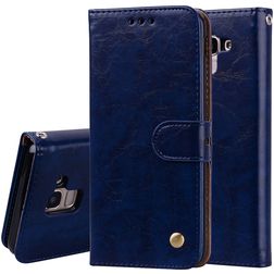 Mobigear Wallet Housse Samsung Galaxy J6 (2018) Etui Porte-Monnaie - Bleu