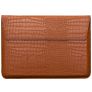 Mobigear Envelope Croco Pochette Ordinateur portable 13 Pouces Housse ordinateur - Marron