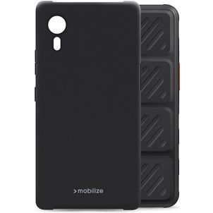 Mobilize Rubber Gelly Coque Samsung Galaxy Xcover 7 Coque arrière en TPU Souple - Matt Black
