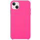 Mobigear Rubber Touch Coque iPhone 15 Plus Coque arrière en Silicone - Magenta