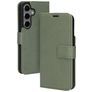 Mobiparts Classic Wallet Housse Samsung Galaxy S24 Etui Porte-Monnaie - Stone Green