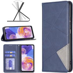 Mobigear Rhombus Slim Housse Samsung Galaxy A23 Etui - Bleu