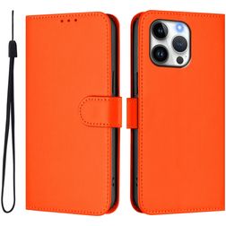 Mobigear Urban Wallet Housse iPhone 16 Pro Max Etui Porte-Monnaie - Orange