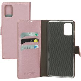 Mobiparts Saffiano Wallet Housse Samsung Galaxy A71 Etui Porte-Monnaie - Rose