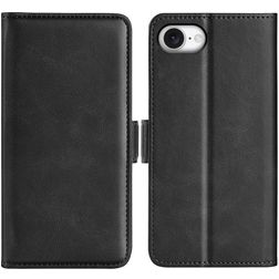 Mobigear Slim Magnet Housse iPhone 16e Etui Porte-Monnaie - Noir