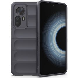 Mobigear Bumpy Coque Xiaomi 12T Coque arrière en TPU Souple - Charcoal