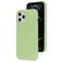 Mobiparts Coque iPhone 12 Pro Max Coque arrière en Silicone - Pistache Green