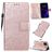Mobigear Wallet Book Case Sunflower Relief Rose Gold Apple iPhone 11