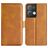 Mobigear Slim Magnet Housse OPPO Reno 8 Pro 5G Etui Porte-Monnaie - Cognac
