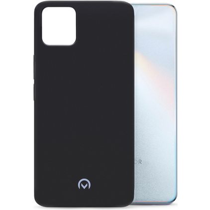 Mobilize Rubber Gelly Coque HONOR X8 Coque arrière en TPU Souple - Matt Black