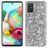 Mobigear Glitter Coque Samsung Galaxy A73 Coque arrière Rigide - Argent