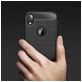 Mobigear Brushed Slim Coque iPhone XR Coque arrière en TPU Souple - Noir
