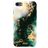 MIO Coque iPhone 7 MagSafe Coque arrière Rigide - Green Marble