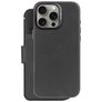 Decoded Detachable Wallet Housse iPhone 16 Pro Max MagSafe Etui avec Coque Détachable en Cuir Véritable Porte-Monnaie - Noir