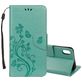 Mobigear Flowers Housse iPhone XS Max Etui Porte-Monnaie - Turquoise