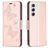 Mobigear Butterfly Housse Samsung Galaxy S23 Etui Porte-Monnaie - Rose doré
