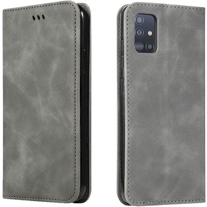 Mobigear Retro Slim Housse Samsung Galaxy A71 Etui Porte-Monnaie - Noir