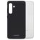 Mobilize Rubber Gelly Coque Samsung Galaxy S24 Coque arrière en TPU Souple - Matt Black