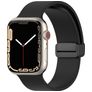 Mobigear Sport Mag Bracelet Silicone pour Apple Watch Fermeture magnétique - 42/41/40/38 mm - Noir