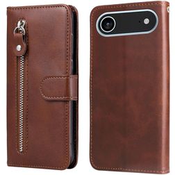 Mobigear Zipper Housse iPhone Air Etui Porte-Monnaie - Marron