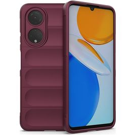 Mobigear Bumpy Coque HONOR X7 Coque arrière en TPU Souple - Bordeaux