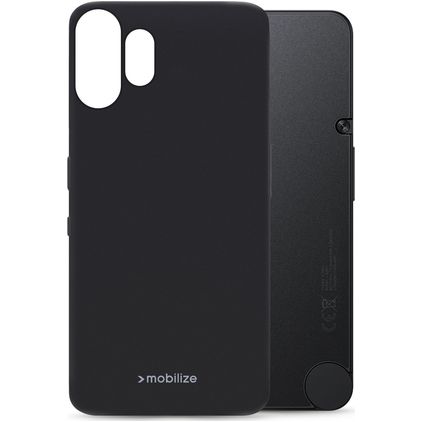 Mobilize Rubber Gelly Nothing Phone (2) Pro TPU souple Coque arrière - Noir