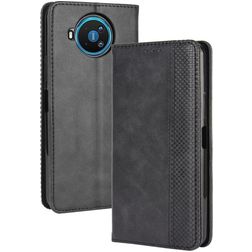 Mobigear Sensation Housse Nokia 8.3 Etui Porte-Monnaie - Noir
