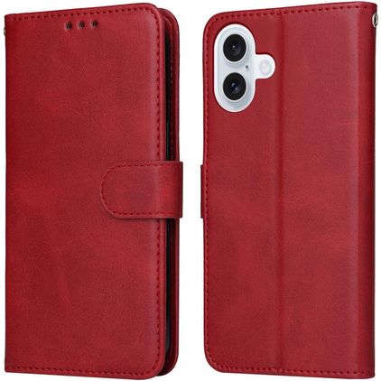 Mobigear Wallet Housse iPhone 17 Etui Porte-Monnaie - Rouge
