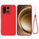 Mobigear Rubber Touch Coque OnePlus 15 Coque arrière en Silicone - Rouge