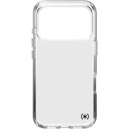 Speck Presidio Perfect Clear Coque Transparente iPhone 18 Pro Coque arrière Rigide Anti-Chocs - Transparent