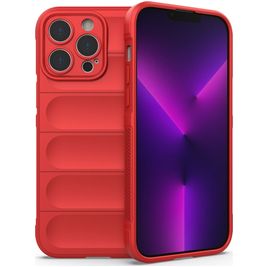 Mobigear Bumpy Coque iPhone 14 Pro Max Coque arrière en TPU Souple - Rouge