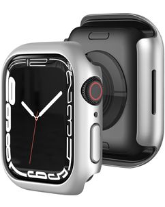 Mobigear Colors Coque rigide mince pour Apple Watch - 45 mm - Argent