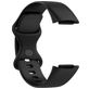 Mobigear Sport Dual Bracelet Silicone Fitbit Charge 5 Fermeture à clou et passant - Noir