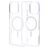 Mobiparts Hardcover Coque Transparente iPhone 16 Pro Max MagSafe Coque arrière Rigide - Transparent