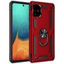 Mobigear Armor Ring Coque Samsung Galaxy A71 Coque arrière Rigide Anti-Chocs avec Anneau-Support - Rouge