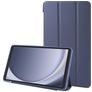 Mobigear Tri-Fold Gel Coque Samsung Galaxy Tab A9 (2023) Etui en TPU,Similicuir - Dark Blue