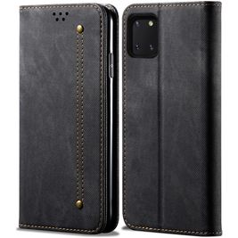 Mobigear Denim Slim Housse Samsung Galaxy Note 10 Lite Etui Porte-Monnaie - Noir