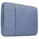 Mobigear Denim Zipper Pochette Ordinateur portable 13 - 14 Pouces Housse ordinateur - Bleu Marin
