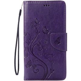 Mobigear Flowers Housse iPhone SE (2022) Etui Porte-Monnaie - Violet Mobigear Flowers Housse iPhone SE (2022) Etui Porte-Monnaie - Violet