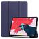 Mobigear Tri-Fold Gel Coque iPad Pro 11 Pouces (2018) Etui en TPU,Similicuir + Porte-crayon - Dark Blue